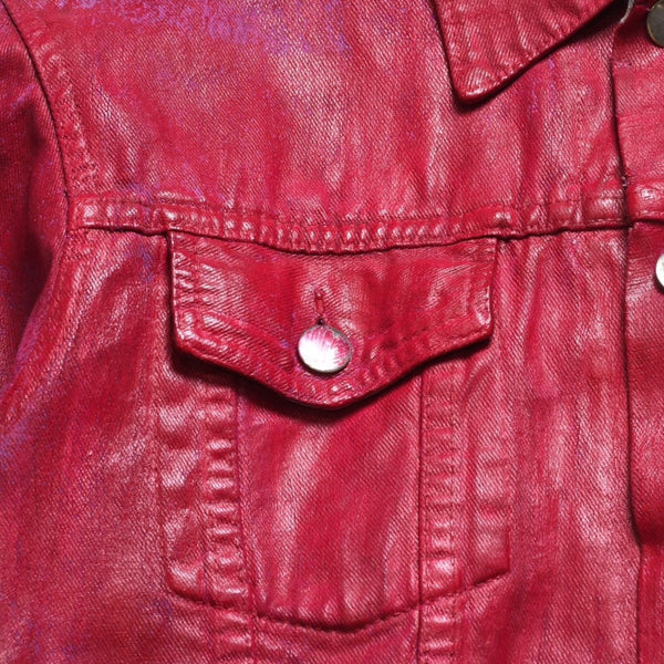 Maison Martin Margiela Maison Martin Margiela 95AW Coated Denim Jacket Size 2 Artisanal Line Good Condition Used 4a009404