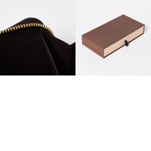 LOUIS VUITTON ルイヴィトン モノグラムヴェルニ ジッピーウォレット 長財布 レザー エナメルカーフ テールドンブル ダークブラウン M91458 美品 中古 4a009682