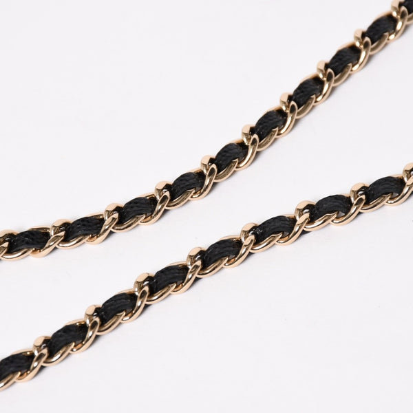 Like new CHANEL Chanel Matelasse Mini Chain Shoulder Bag No. 29 Caviar Skin Black Gold Hardware Used 4a009767