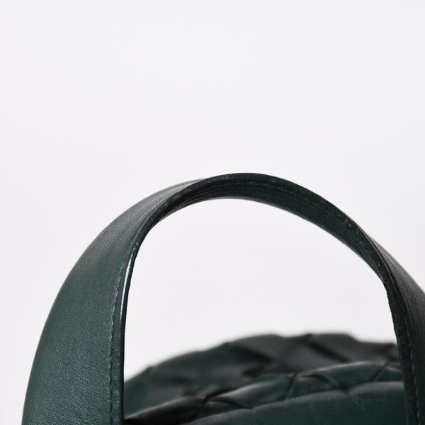 Very Good Condition BOTTEGA VENETA Bottega Veneta Bag Backpack Moss Green Intrecciato Leather B08560703L Used 4a009762