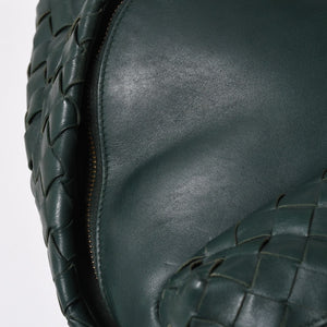 Very Good Condition BOTTEGA VENETA Bottega Veneta Bag Backpack Moss Green Intrecciato Leather B08560703L Used 4a009762