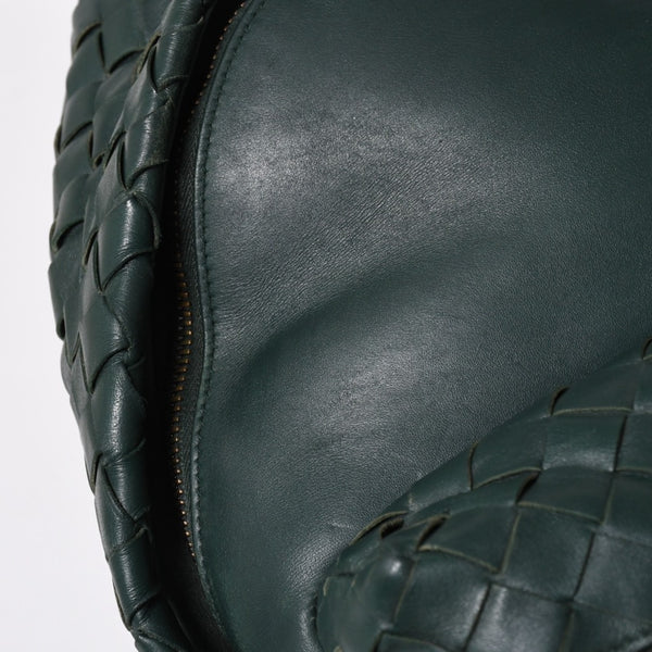 Very Good Condition BOTTEGA VENETA Bottega Veneta Bag Backpack Moss Green Intrecciato Leather B08560703L Used 4a009762