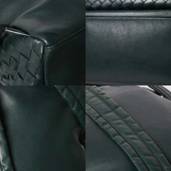 Very Good Condition BOTTEGA VENETA Bottega Veneta Bag Backpack Moss Green Intrecciato Leather B08560703L Used 4a009762
