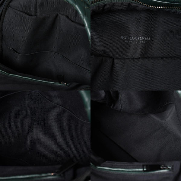 Very Good Condition BOTTEGA VENETA Bottega Veneta Bag Backpack Moss Green Intrecciato Leather B08560703L Used 4a009762
