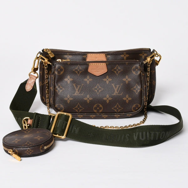 Very Good Condition LOUIS VUITTON Multi Pochette Accessoire Shoulder Bag Brown Gold Hardware M44813 Used 4a009778