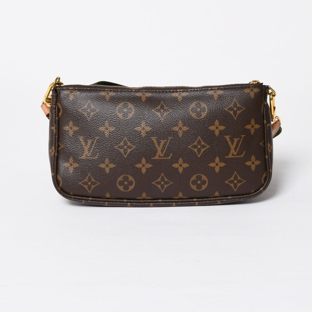 Very Good Condition LOUIS VUITTON Multi Pochette Accessoire Shoulder Bag Brown Gold Hardware M44813 Used 4a009778