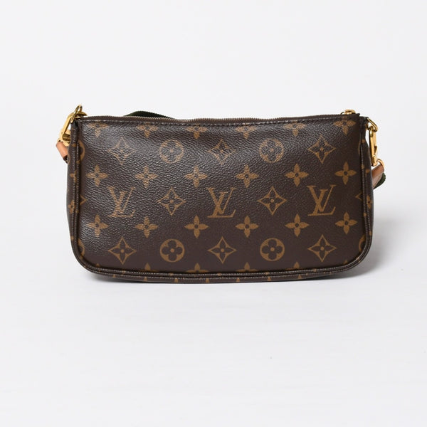 Very Good Condition LOUIS VUITTON Multi Pochette Accessoire Shoulder Bag Brown Gold Hardware M44813 Used 4a009778
