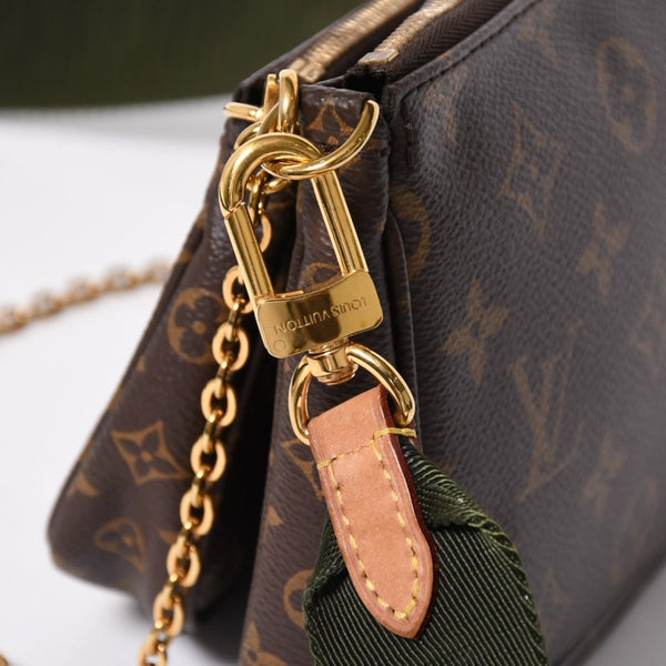 Very Good Condition LOUIS VUITTON Multi Pochette Accessoire Shoulder Bag Brown Gold Hardware M44813 Used 4a009778
