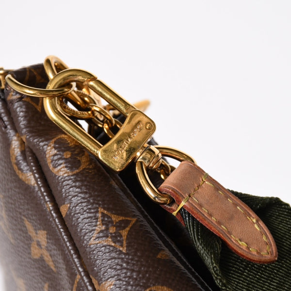 Very Good Condition LOUIS VUITTON Multi Pochette Accessoire Shoulder Bag Brown Gold Hardware M44813 Used 4a009778