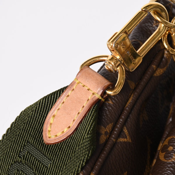 Very Good Condition LOUIS VUITTON Multi Pochette Accessoire Shoulder Bag Brown Gold Hardware M44813 Used 4a009778