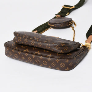 Very Good Condition LOUIS VUITTON Multi Pochette Accessoire Shoulder Bag Brown Gold Hardware M44813 Used 4a009778