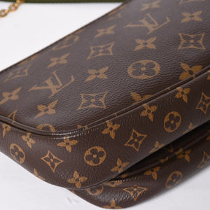 Very Good Condition LOUIS VUITTON Multi Pochette Accessoire Shoulder Bag Brown Gold Hardware M44813 Used 4a009778