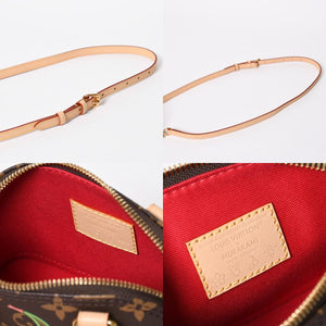 新品同様 LOUIS VUITTON ルイヴィトン LV × TM ナノ アルマ 2WAYバッグ M13416 モノグラム チェリー ブラウン 村上隆 中古 4a009804