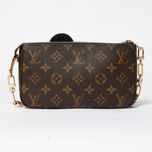 New Unused LOUIS VUITTON Pochette Accessoire Monogram Panda Brown Gold Hardware PVC M13440 Used 4a009586