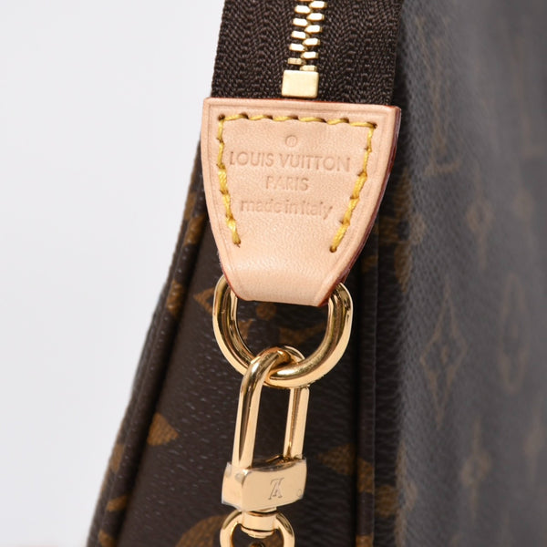 New Unused LOUIS VUITTON Pochette Accessoire Monogram Panda Brown Gold Hardware PVC M13440 Used 4a009586