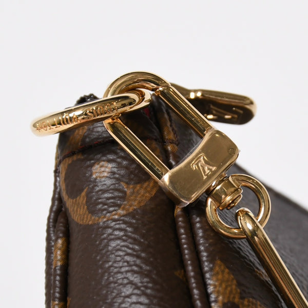 New Unused LOUIS VUITTON Pochette Accessoire Monogram Panda Brown Gold Hardware PVC M13440 Used 4a009586