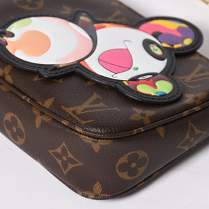New Unused LOUIS VUITTON Pochette Accessoire Monogram Panda Brown Gold Hardware PVC M13440 Used 4a009586