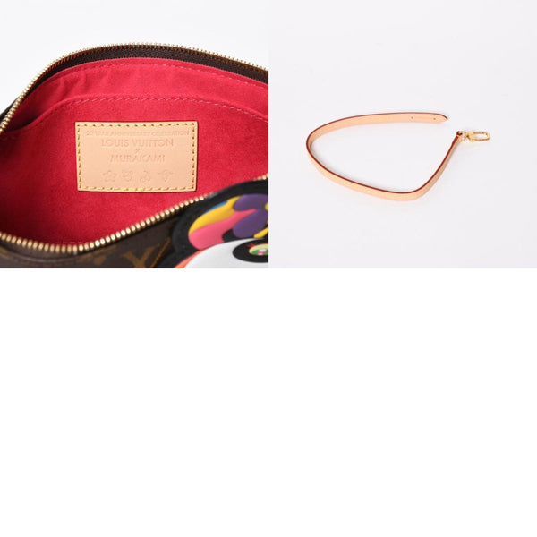 New Unused LOUIS VUITTON Pochette Accessoire Monogram Panda Brown Gold Hardware PVC M13440 Used 4a009586