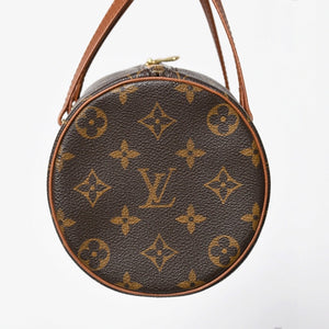 Very Good Condition LOUIS VUITTON Papillon 26 Handbag M51366 Monogram Brown Leather Gold Hardware Old Model Used 4a009756
