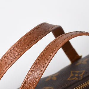 Very Good Condition LOUIS VUITTON Papillon 26 Handbag M51366 Monogram Brown Leather Gold Hardware Old Model Used 4a009756