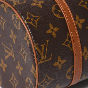 Very Good Condition LOUIS VUITTON Papillon 26 Handbag M51366 Monogram Brown Leather Gold Hardware Old Model Used 4a009756