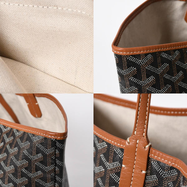 Very Good Condition GOYARD SAINT LOUIS GM Saint Louis GM Brown Tote Bag PVC Coated Canvas Used 4a009774