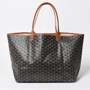 Very Good Condition GOYARD SAINT LOUIS GM Saint Louis GM Brown Tote Bag PVC Coated Canvas Used 4a009774