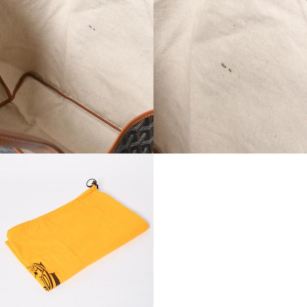 Very Good Condition GOYARD SAINT LOUIS GM Saint Louis GM Brown Tote Bag PVC Coated Canvas Used 4a009774