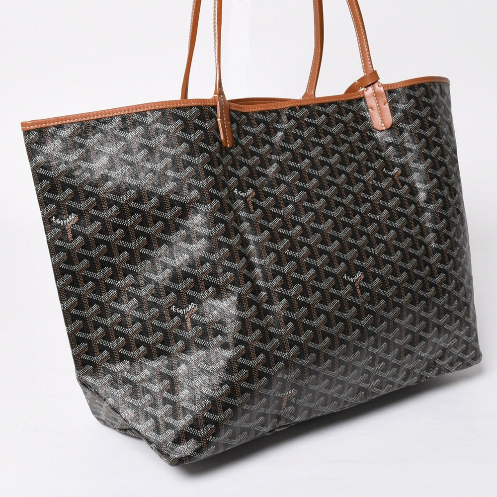 Very Good Condition GOYARD SAINT LOUIS GM Saint Louis GM Brown Tote Bag PVC Coated Canvas Used 4a009774