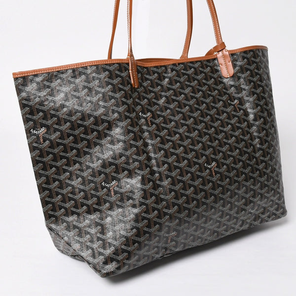 Very Good Condition GOYARD SAINT LOUIS GM Saint Louis GM Brown Tote Bag PVC Coated Canvas Used 4a009774
