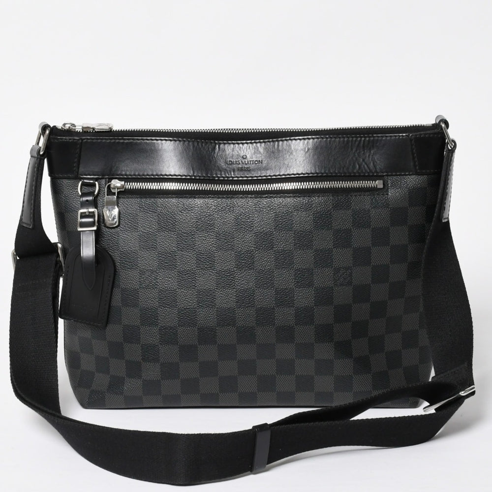 LOUIS VUITTON ルイヴィトン ミックPM ショルダーバッグ N40003 ダミエグラフィットキャンバス ブラック 美品 中古 4a009700