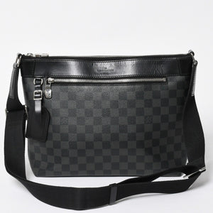 LOUIS VUITTON ルイヴィトン ミックPM ショルダーバッグ N40003 ダミエグラフィットキャンバス ブラック 美品 中古 4a009700