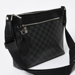 LOUIS VUITTON ルイヴィトン ミックPM ショルダーバッグ N40003 ダミエグラフィットキャンバス ブラック 美品 中古 4a009700