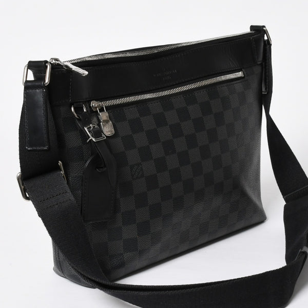 LOUIS VUITTON ルイヴィトン ミックPM ショルダーバッグ N40003 ダミエグラフィットキャンバス ブラック 美品 中古 4a009700