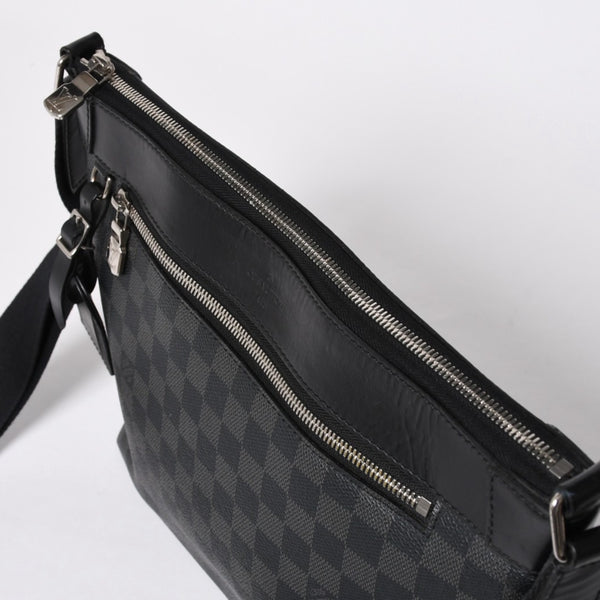 LOUIS VUITTON ルイヴィトン ミックPM ショルダーバッグ N40003 ダミエグラフィットキャンバス ブラック 美品 中古 4a009700