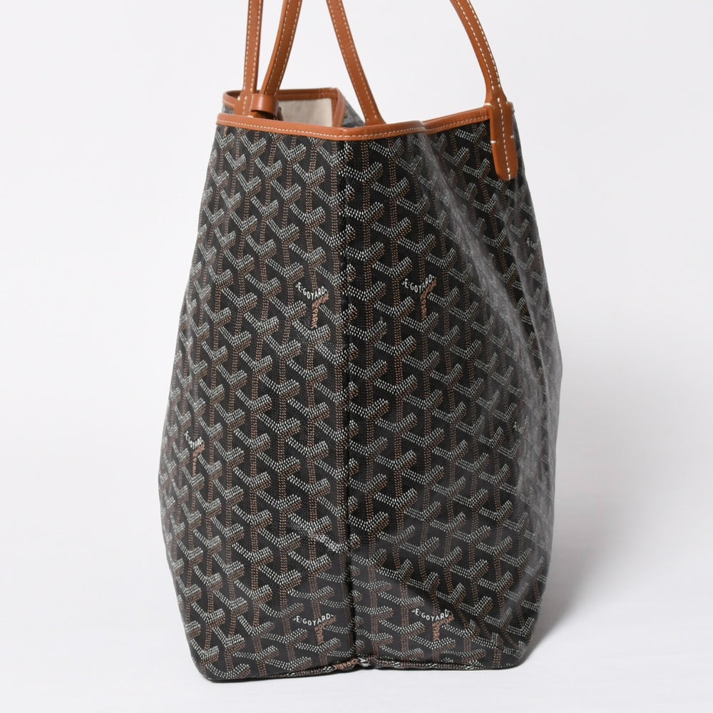 Very Good Condition GOYARD SAINT LOUIS GM Saint Louis GM Brown Tote Bag PVC Coated Canvas Used 4a009774