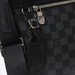 LOUIS VUITTON ルイヴィトン ミックPM ショルダーバッグ N40003 ダミエグラフィットキャンバス ブラック 美品 中古 4a009700