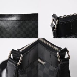 LOUIS VUITTON ルイヴィトン ミックPM ショルダーバッグ N40003 ダミエグラフィットキャンバス ブラック 美品 中古 4a009700