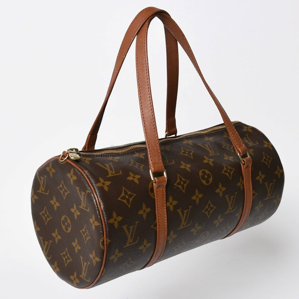 Very Good Condition LOUIS VUITTON Papillon 30 GM Handbag M51365 Monogram Gold Hardware Old Model Cylindrical Used 4a009736