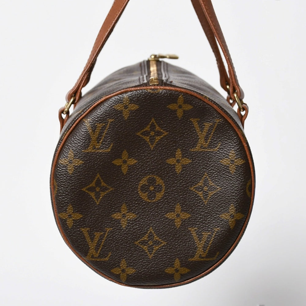 Very Good Condition LOUIS VUITTON Papillon 30 GM Handbag M51365 Monogram Gold Hardware Old Model Cylindrical Used 4a009736