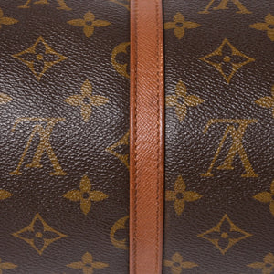 極美品 LOUIS VUITTON ルイヴィトン パピヨン30 GM ハンドバッグ M51365 モノグラム ゴールド金具 旧型 筒型 中古 4a009736