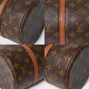 極美品 LOUIS VUITTON ルイヴィトン パピヨン30 GM ハンドバッグ M51365 モノグラム ゴールド金具 旧型 筒型 中古 4a009736