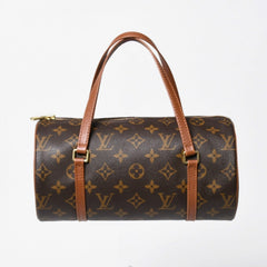 Very Good Condition LOUIS VUITTON Papillon 26 Handbag M51366 Monogram Brown Leather Gold Hardware Old Model Used 4a009756