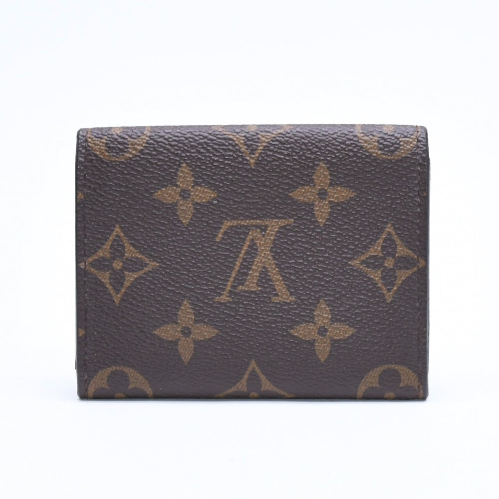 極美品 LOUIS VUITTON ルイヴィトン アンヴェロップ カルト ドゥ ヴィジット カードケース M63801 ブラウン モノグラムキャンバス ゴールド金具 中古 4a009782
