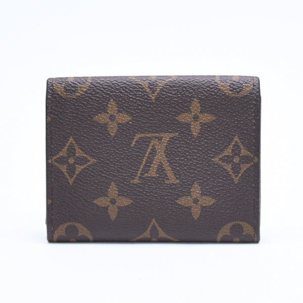 極美品 LOUIS VUITTON ルイヴィトン アンヴェロップ カルト ドゥ ヴィジット カードケース M63801 ブラウン モノグラムキャンバス ゴールド金具 中古 4a009782