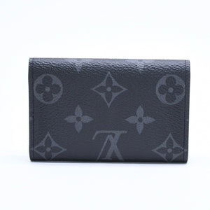 極美品 LOUIS VUITTON ルイヴィトン キーケース 鍵入れ 6連 モノグラム・エクリプス キャンバス ブラック グレー シルバー金具 M82603 中古 4a009780