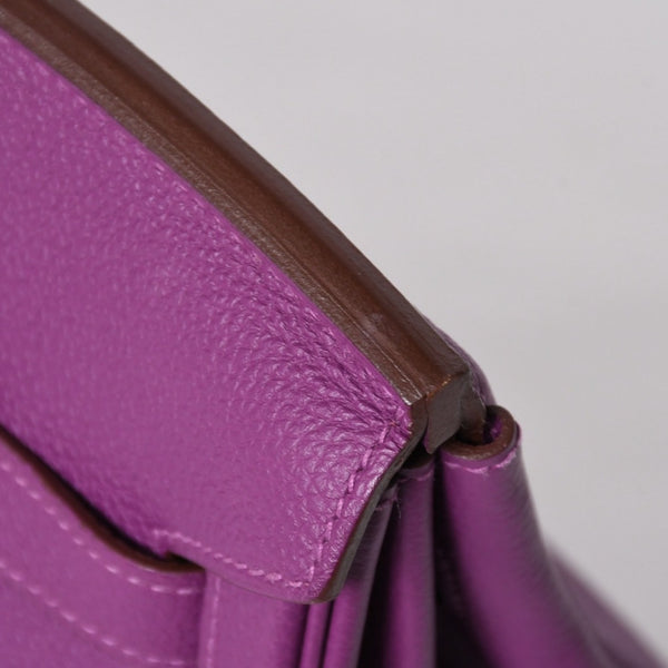 Mint condition HERMES Birkin 35 handbag, Togo leather, Anemone color, gold hardware. ◻R stamp, used, item number 4a009795