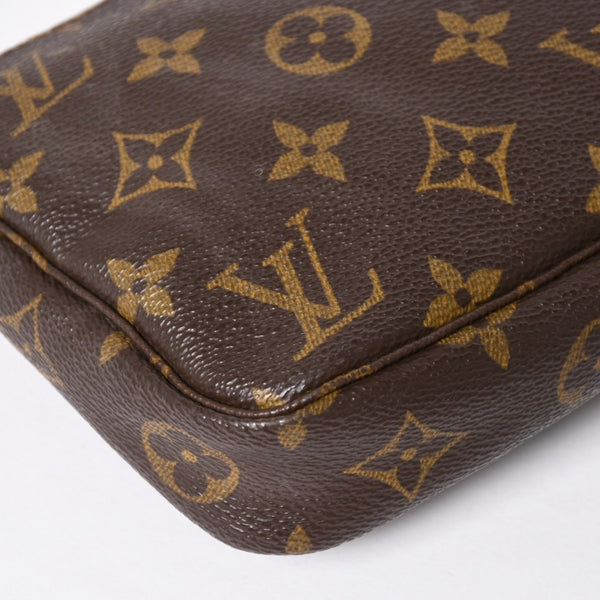 Very Good Condition LOUIS VUITTON Pochette Accessory Pouch M51980 Monogram Brown Used 4a009784