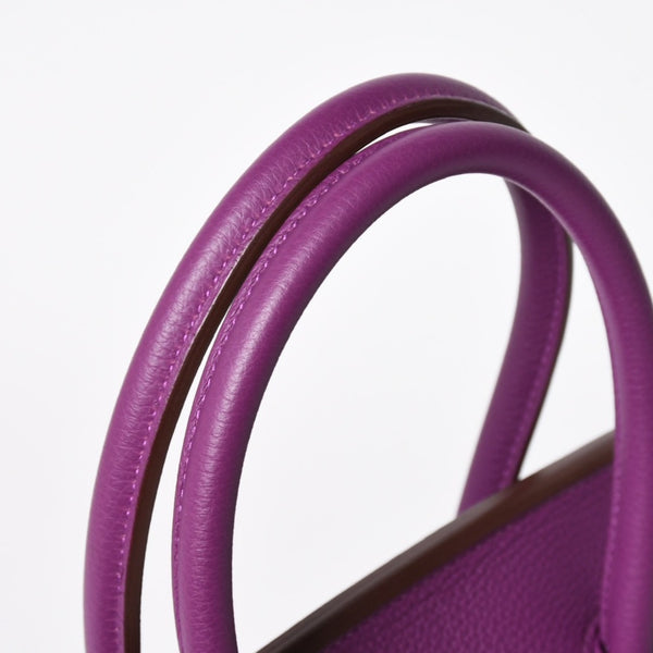 Mint condition HERMES Birkin 35 handbag, Togo leather, Anemone color, gold hardware. ◻R stamp, used, item number 4a009795