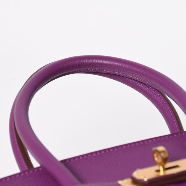 Mint condition HERMES Birkin 35 handbag, Togo leather, Anemone color, gold hardware. ◻R stamp, used, item number 4a009795